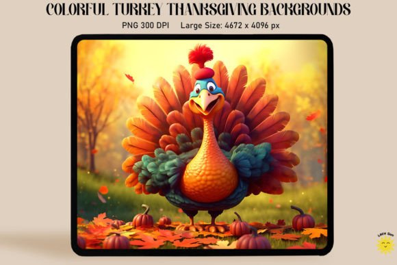Download Colorful Turkey Thanksgiving Backgrounds - Premium Resources