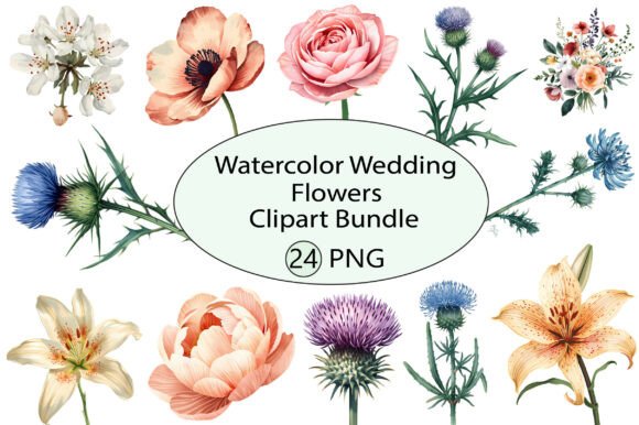 Download Watercolor Wedding Flowers - Wedding flowers Collection