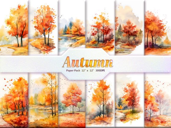 Download Autumn Digital Paper Pack - Autumn Collection