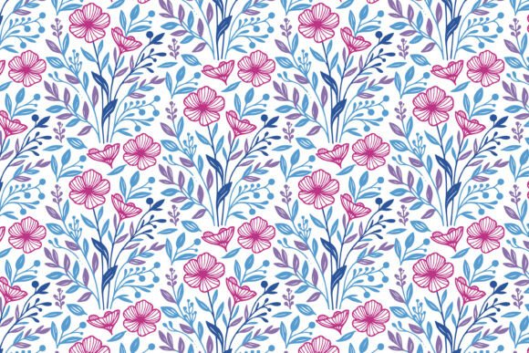 Download Hand Drawn Floral Textile Design - Premium Resources