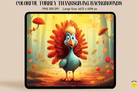 Download Colorful Turkey Thanksgiving Backgrounds - Thanksgiving backgrounds Collection