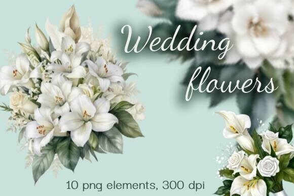 Download Wedding Flowers, Bouquets, Watercolor - Wedding flowers Collection