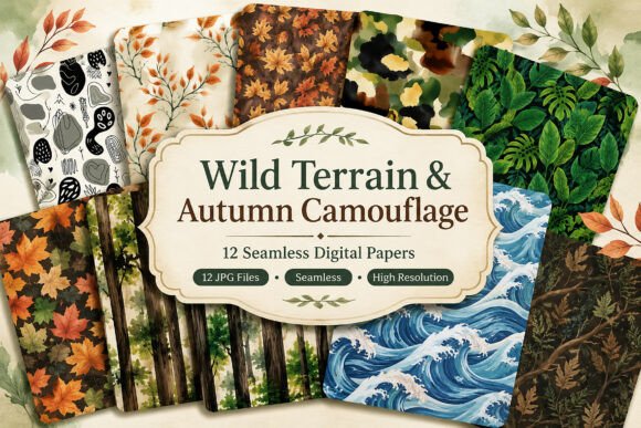 Download Wild Terrain &amp; Autumn Camouflage Papers - Autumn Collection