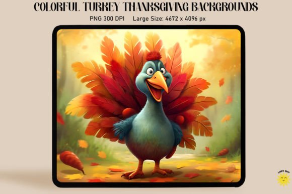 Download Colorful Turkey Thanksgiving Backgrounds - Premium Resources