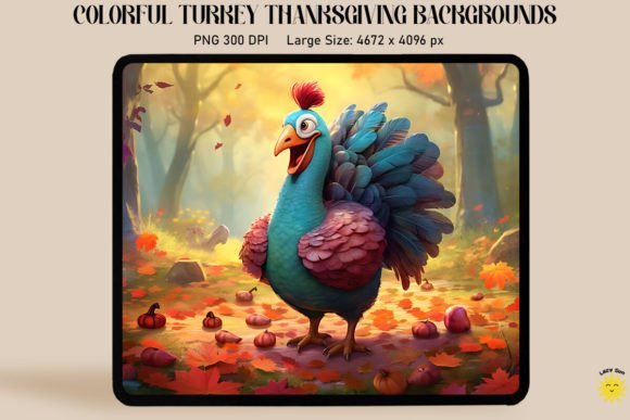 Download Colorful Turkey Thanksgiving Backgrounds - Premium Resources