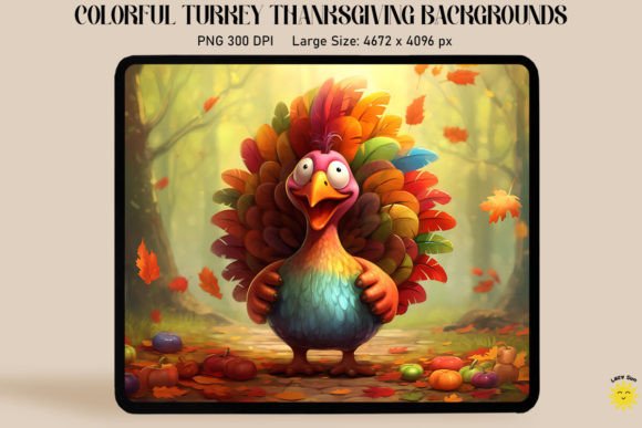 Download Colorful Turkey Thanksgiving Backgrounds - Thanksgiving backgrounds Collection