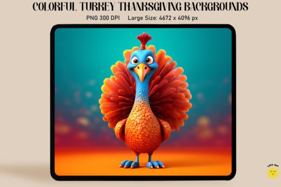 Download Colorful Turkey Thanksgiving Backgrounds - Thanksgiving backgrounds Collection